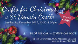 Crafts for Christmas Fair at St Donat's Castle 3rd December 10.30-4.30